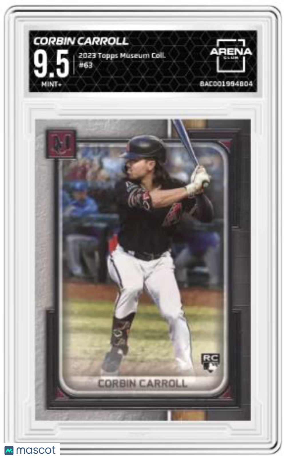 2023 Topps Museum Collection Corbin Carroll #63 RC Baseball Arena Club 9.5