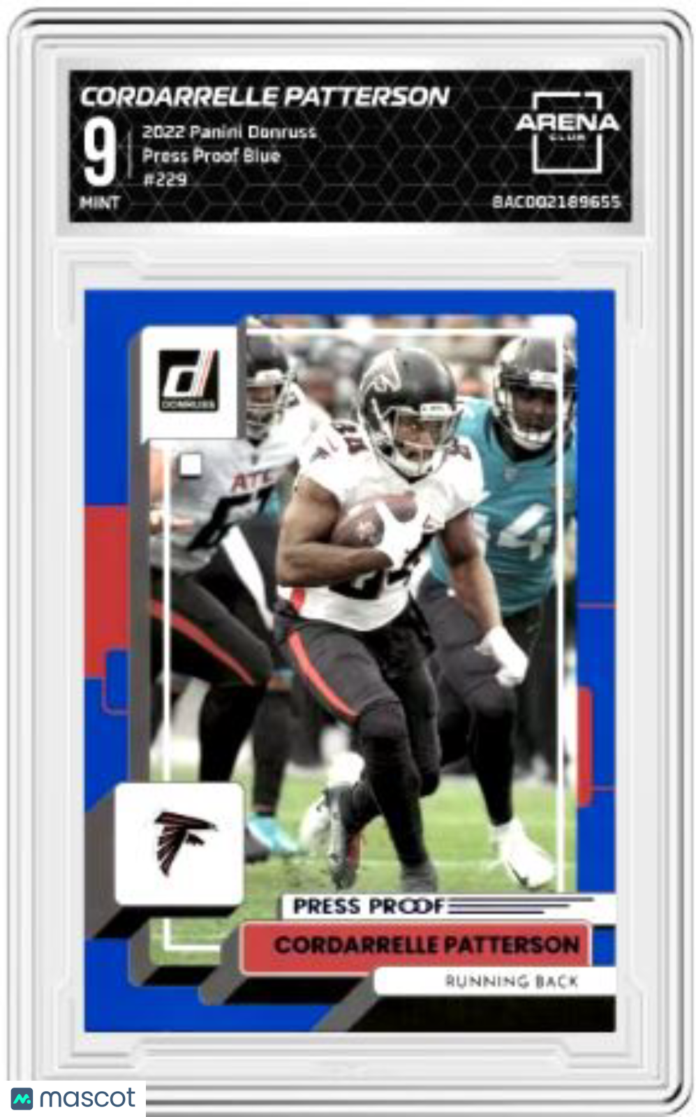 2022 Panini Donruss Cordarrelle Patterson #229 Blue Press Proof Arena Club 9