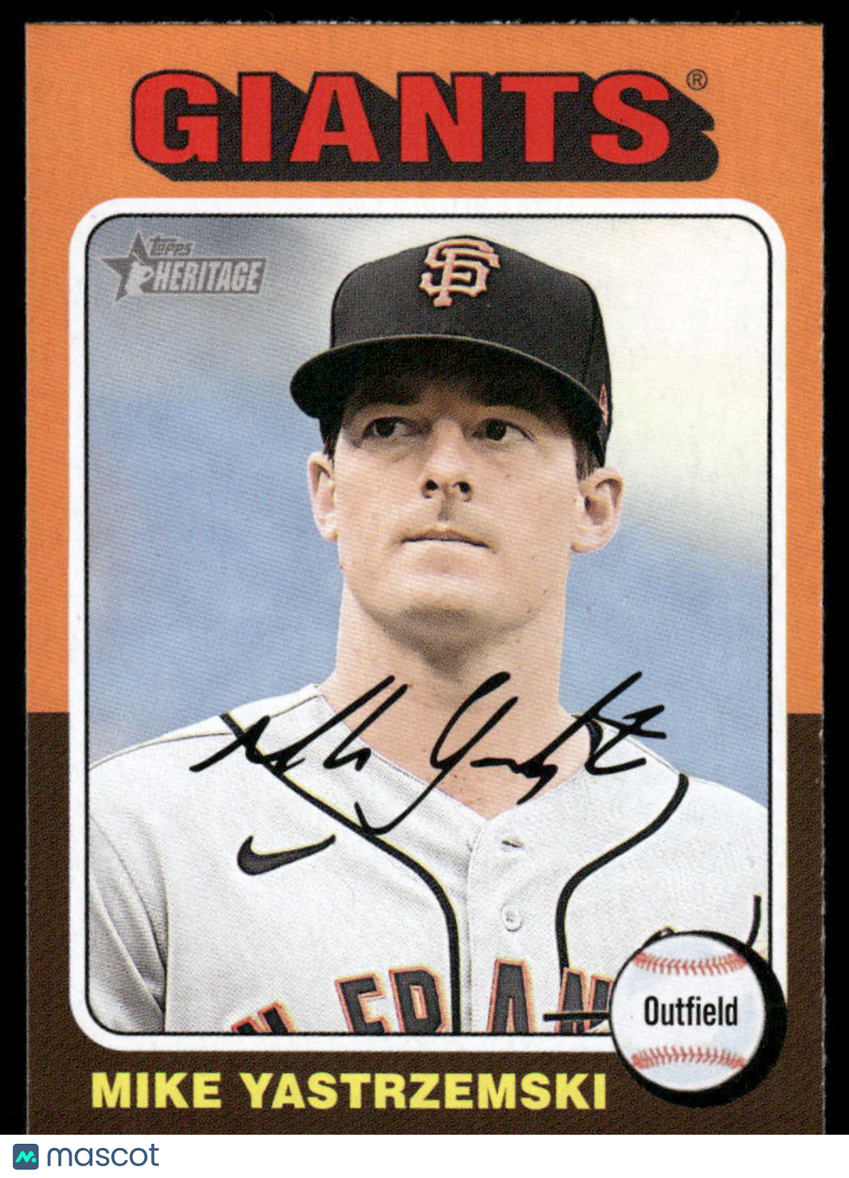 2023 Topps Heritage Mike Yastrzemski #354 Baseball