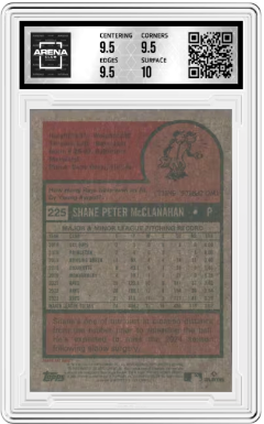 2024 Topps Heritage Shane McClanahan #225 Chrome Purple Refractor Arena Club 10
