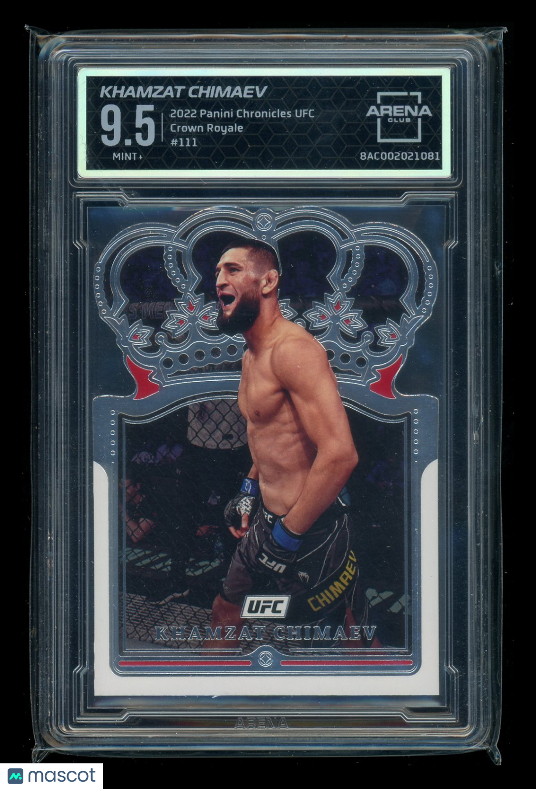 2022 Panini Chronicles Crown Royale Khamzat Chimaev #111 MMA Arena Club 9.5