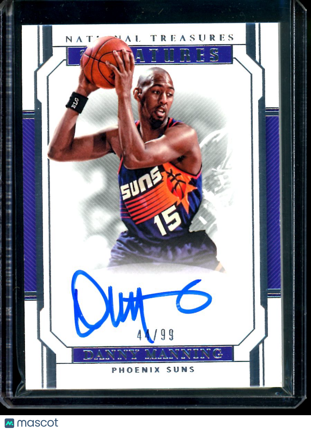 2018-19 Panini National Treasures Danny Manning #SG-DMG 4/99 RC Autographed