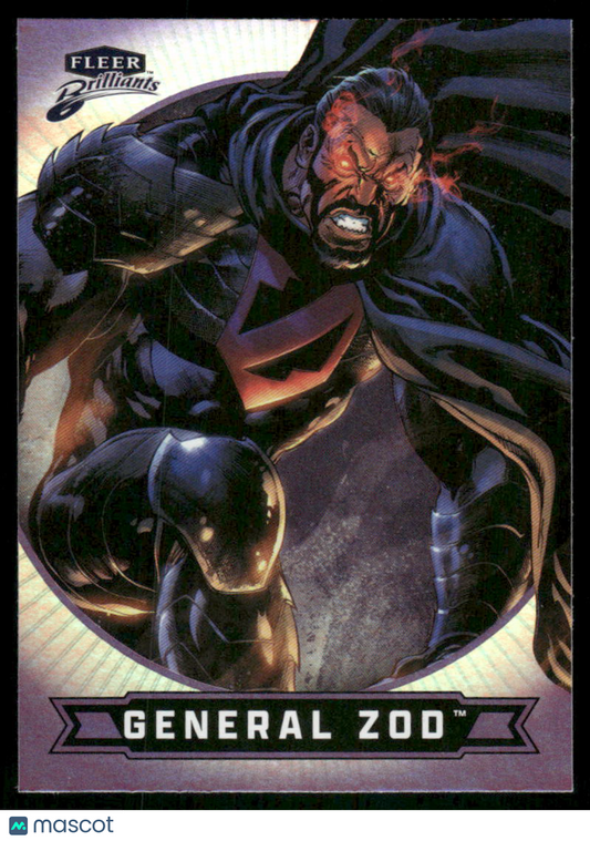 2025 Fleer Brilliants Superman General Zod Purple #72