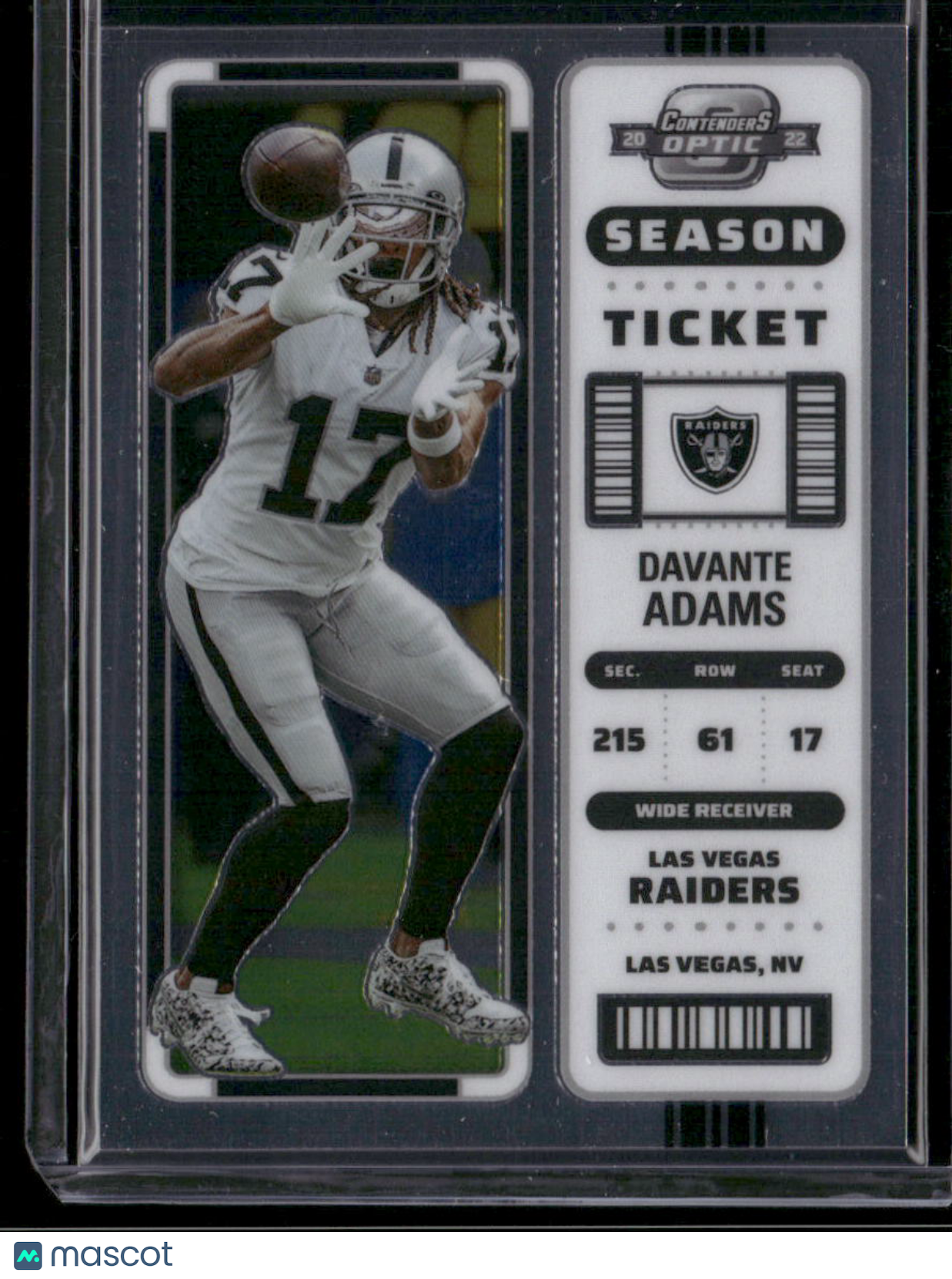 2022 Panini Contenders Optic Davante Adams #38 Season Ticket Football