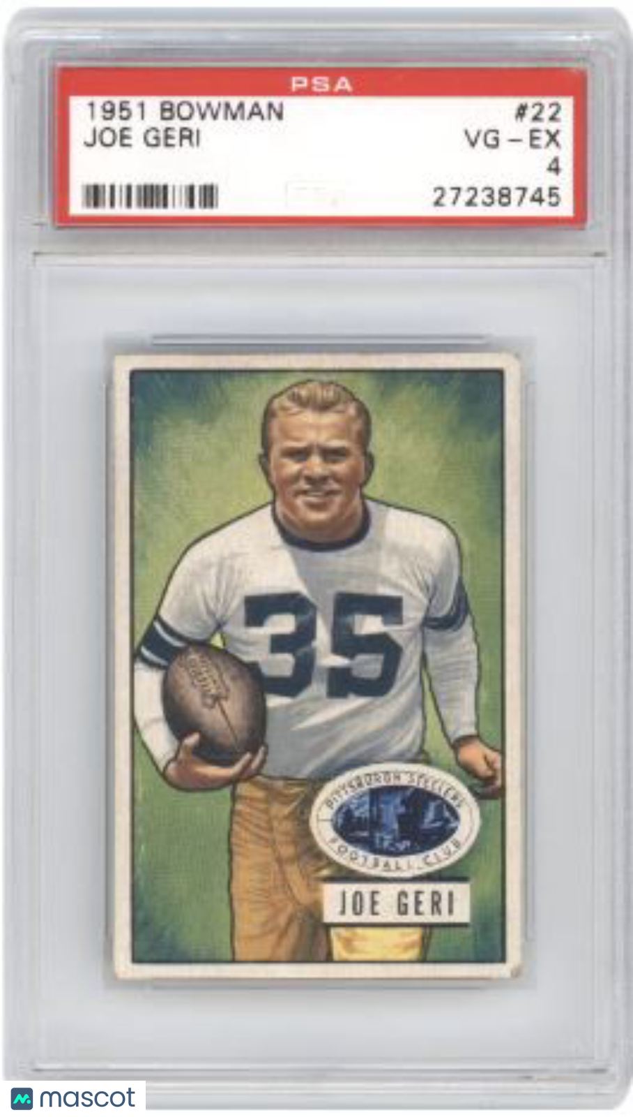 1951 Bowman Joe Geri #22 Football PSA 4