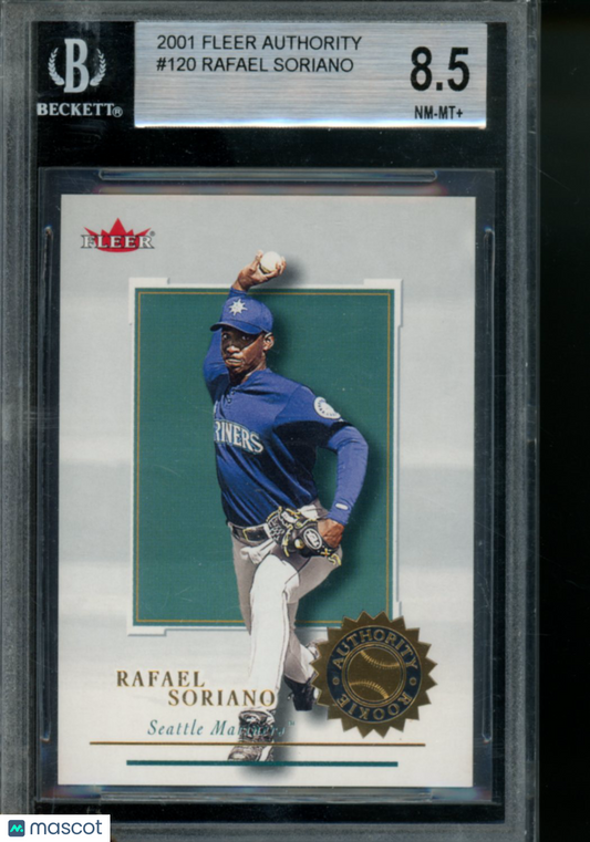 2001 Fleer Authority Rafael Soriano #120 0094/2001 Baseball BGS 8.5