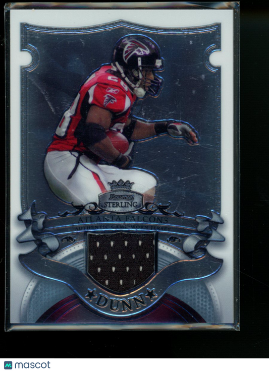 2007 Topps Bowman Sterling Warrick Dunn #BSVR-WD Jersey Patch Football