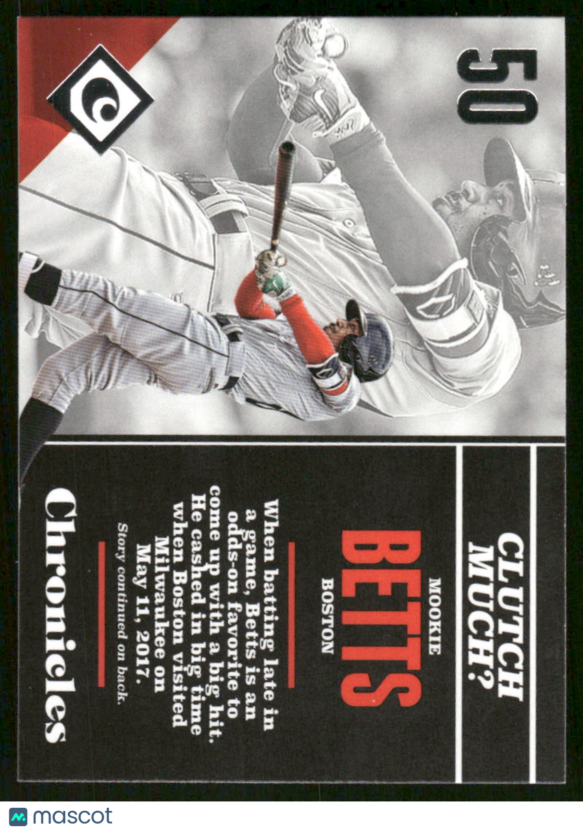 2017 Panini Chronicles Mookie Betts #86 Baseball