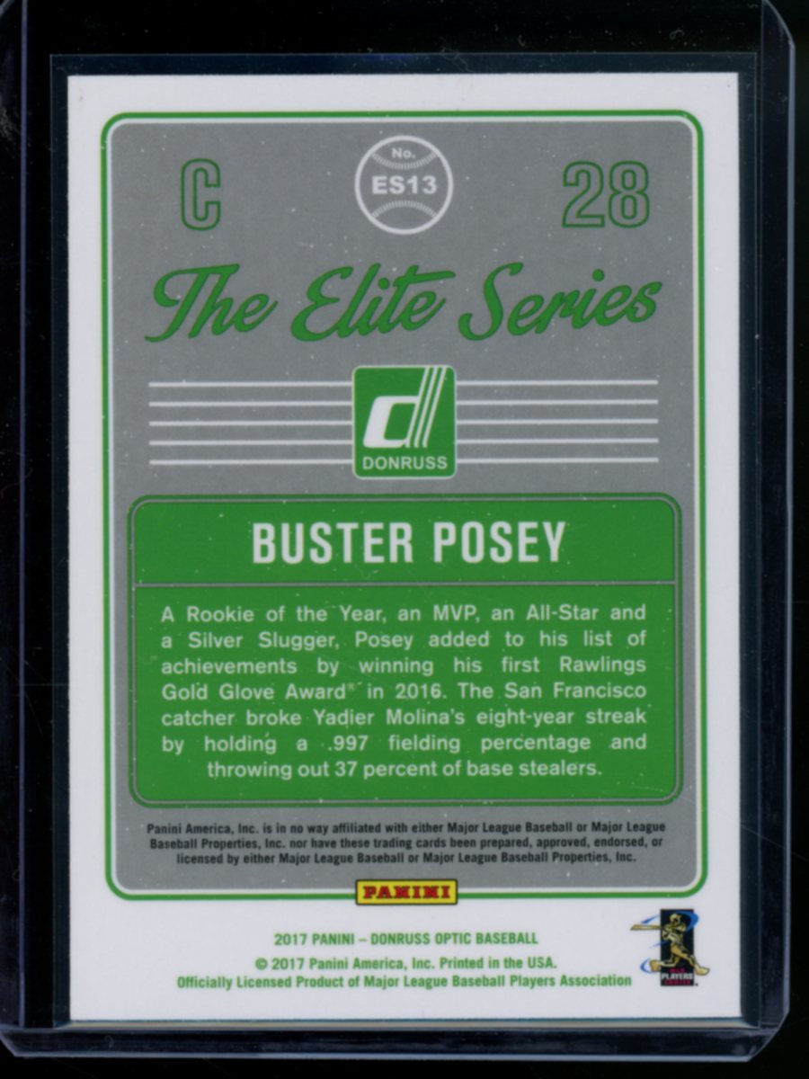 2017 Donruss Optic The Elite Series Buster Posey #ES13 Baseball