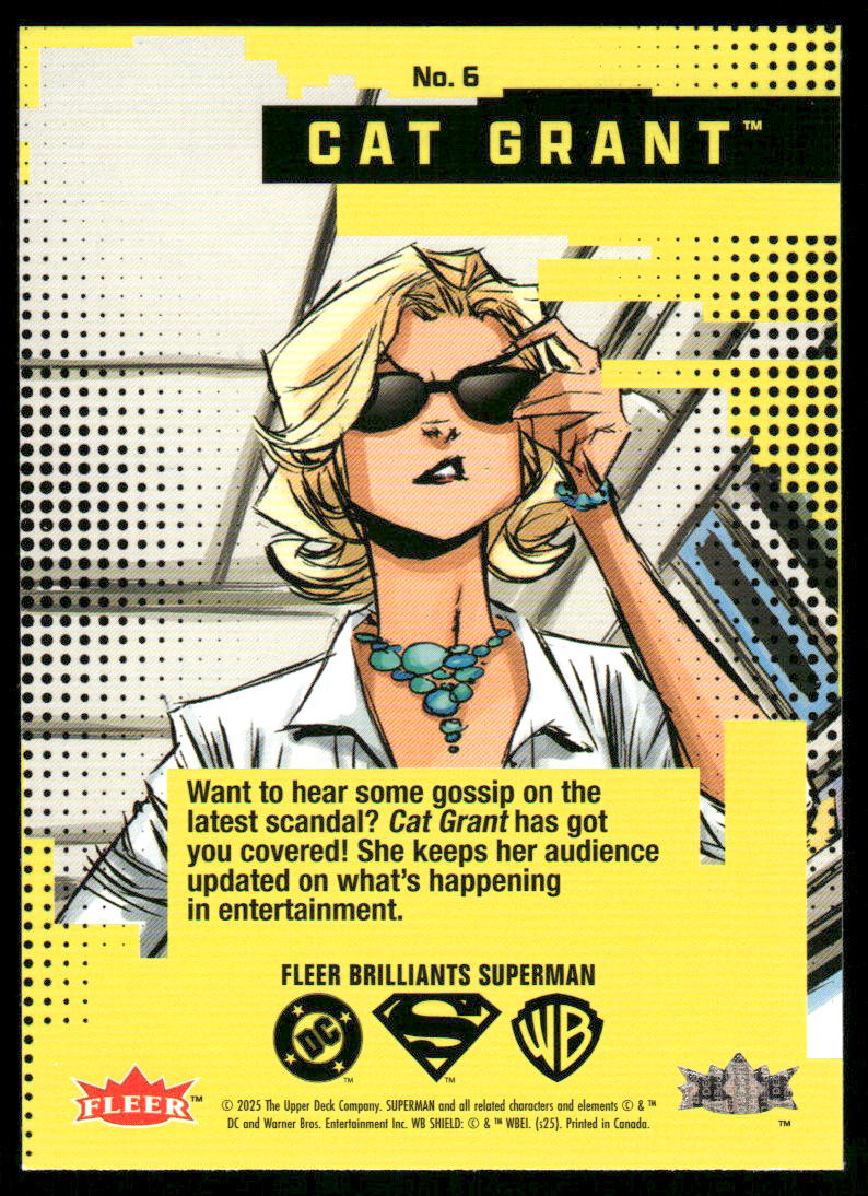 2025 Fleer Brilliants Superman Cat Grant #6