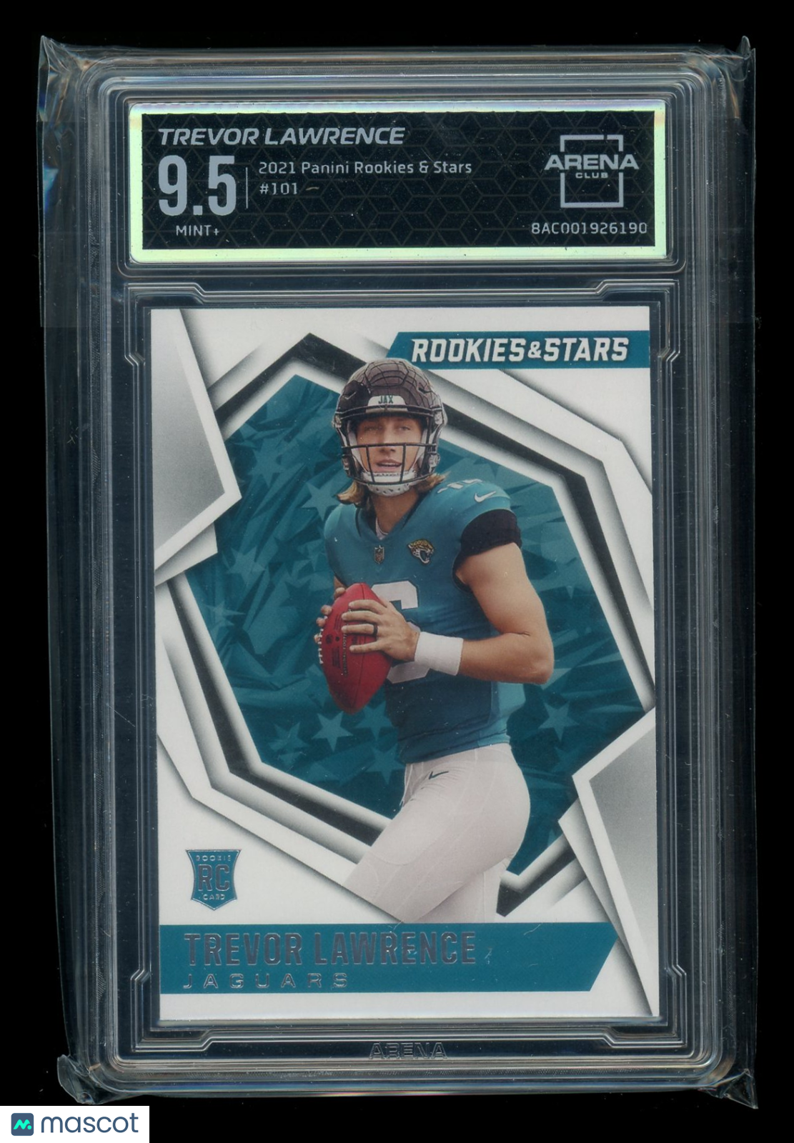 2021 Panini Rookies & Stars Trevor Lawrence #101 RC Football Arena Club 9.5