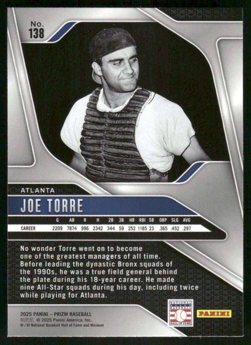 2025 Panini Prizm Joe Torre #138 Baseball