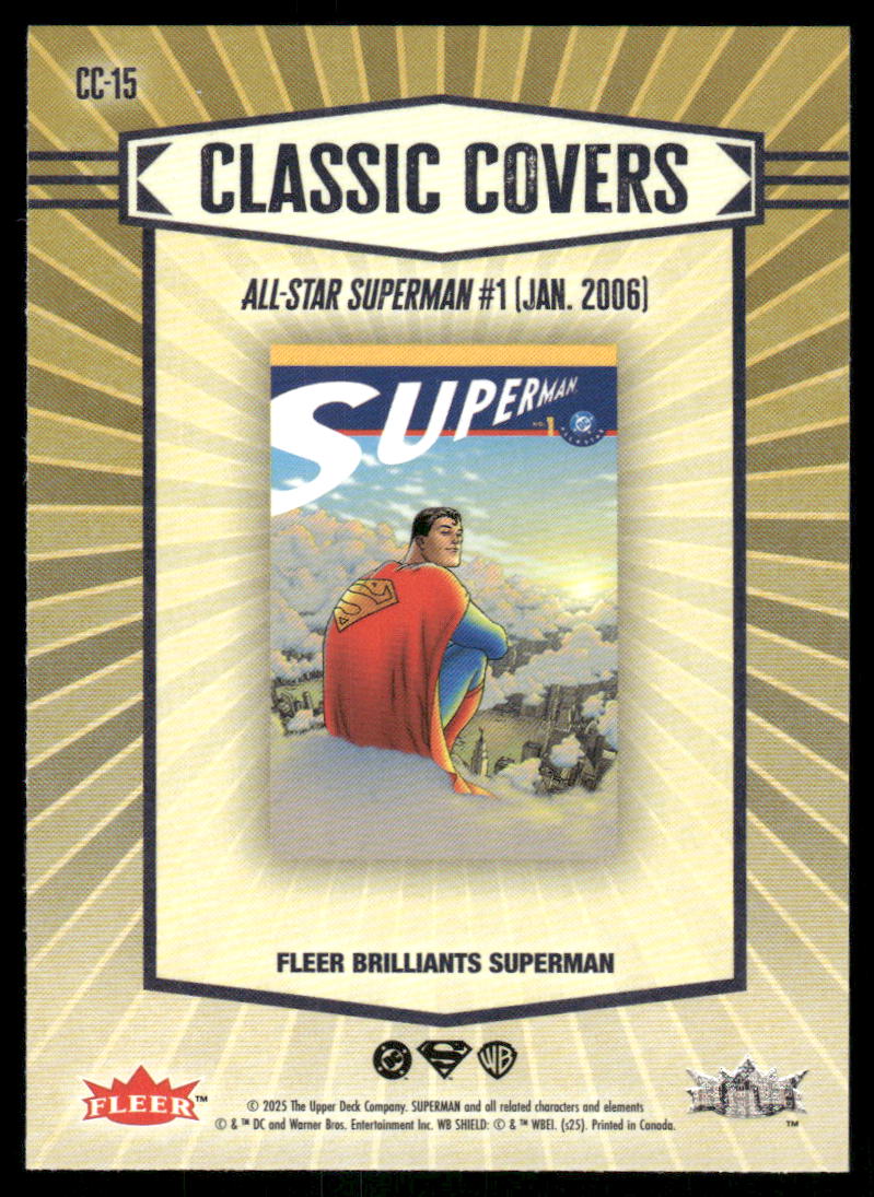 2025 Fleer Brilliants Superman Classic Covers #CC-15