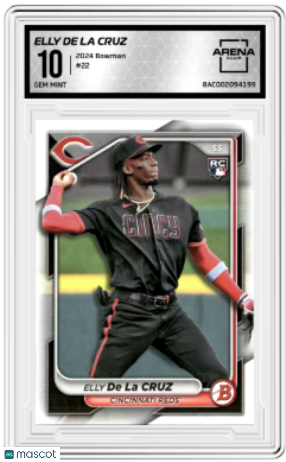 2024 Bowman Elly De La Cruz #22 RC Baseball Arena Club 10