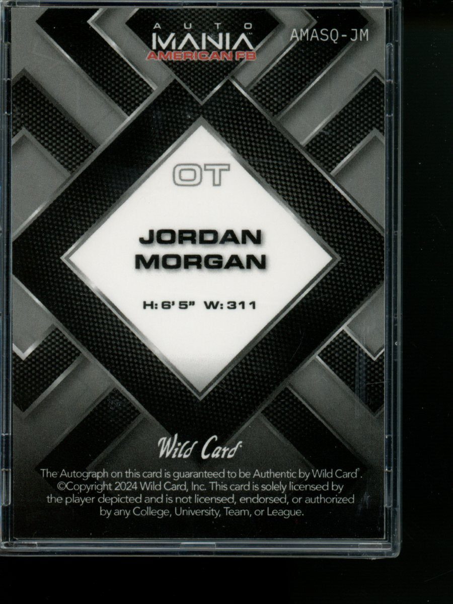 2024 Wild Card Mania American FB Jordan Morgan #AMASQ-JM 2/3 Football