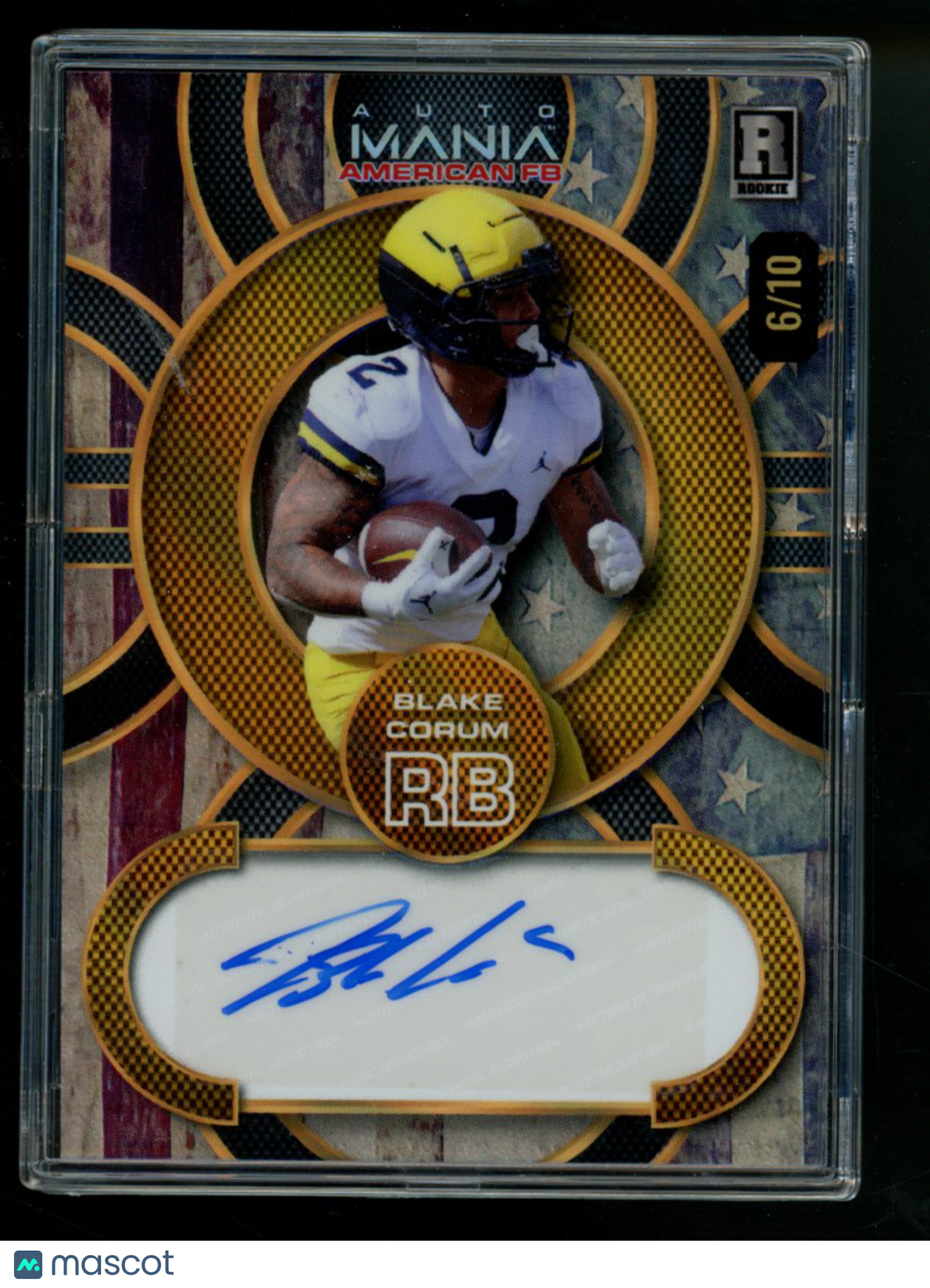 2024 Wild Card Mania American Football Blake Corum #AMAC-BC 6/10 Football
