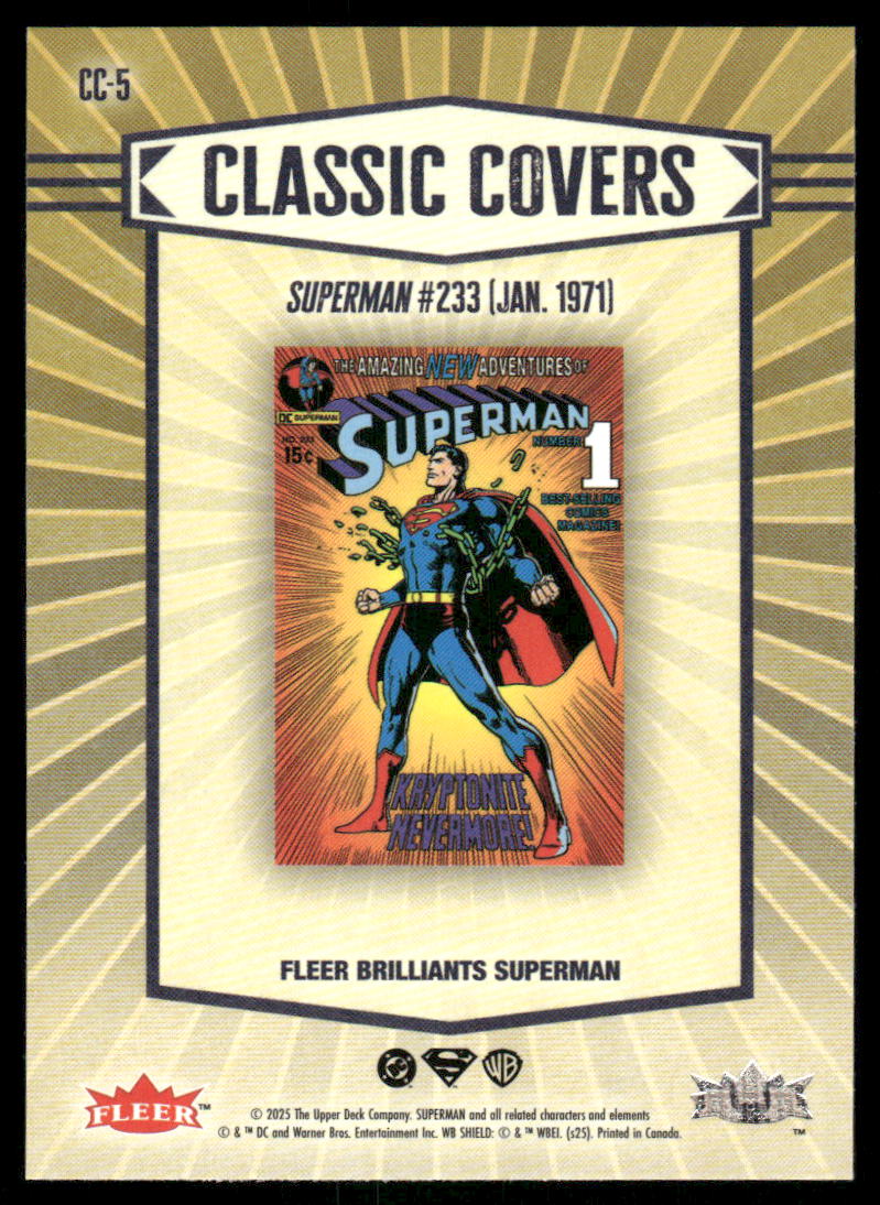 2025 Fleer Brilliants Classic Covers #CC-5