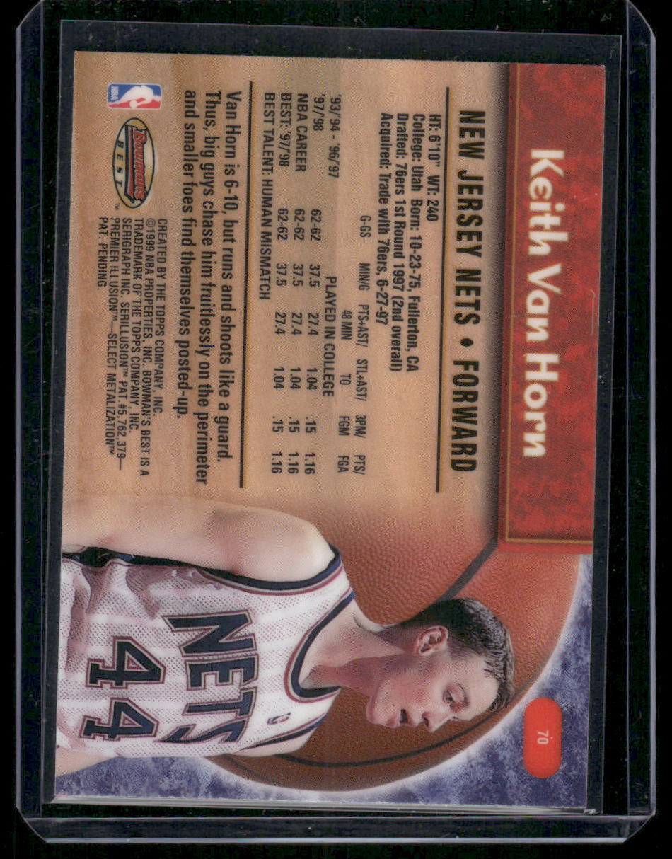 1998-99 Bowman’s Best Keith Van Horn #70 Basketball
