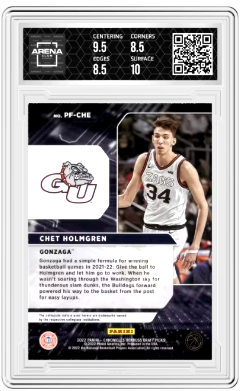 2022-23 Panini Chronicles DP Chet Holmgren #PF-CHE Power Formulas Arena Club 9