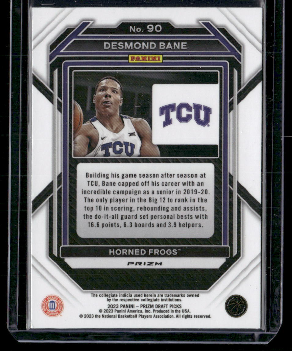 2023 Panini Prizm Desmond Bane #90 Draft Picks Green Basketball