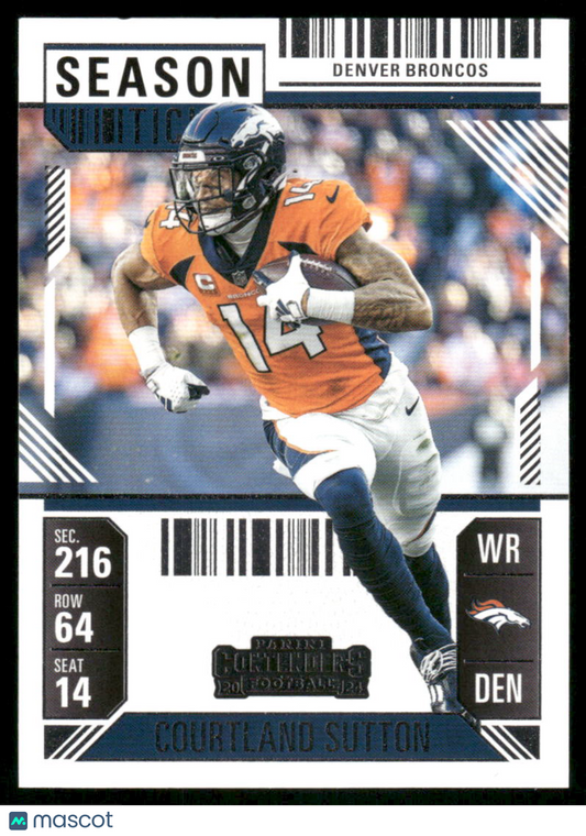 2025 Panini Contenders Football Courtland Sutton #28 Football