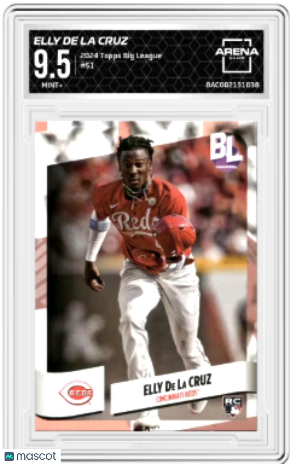 2024 Topps Big League Elly De La Cruz #51 RC Baseball Arena Club 9.5