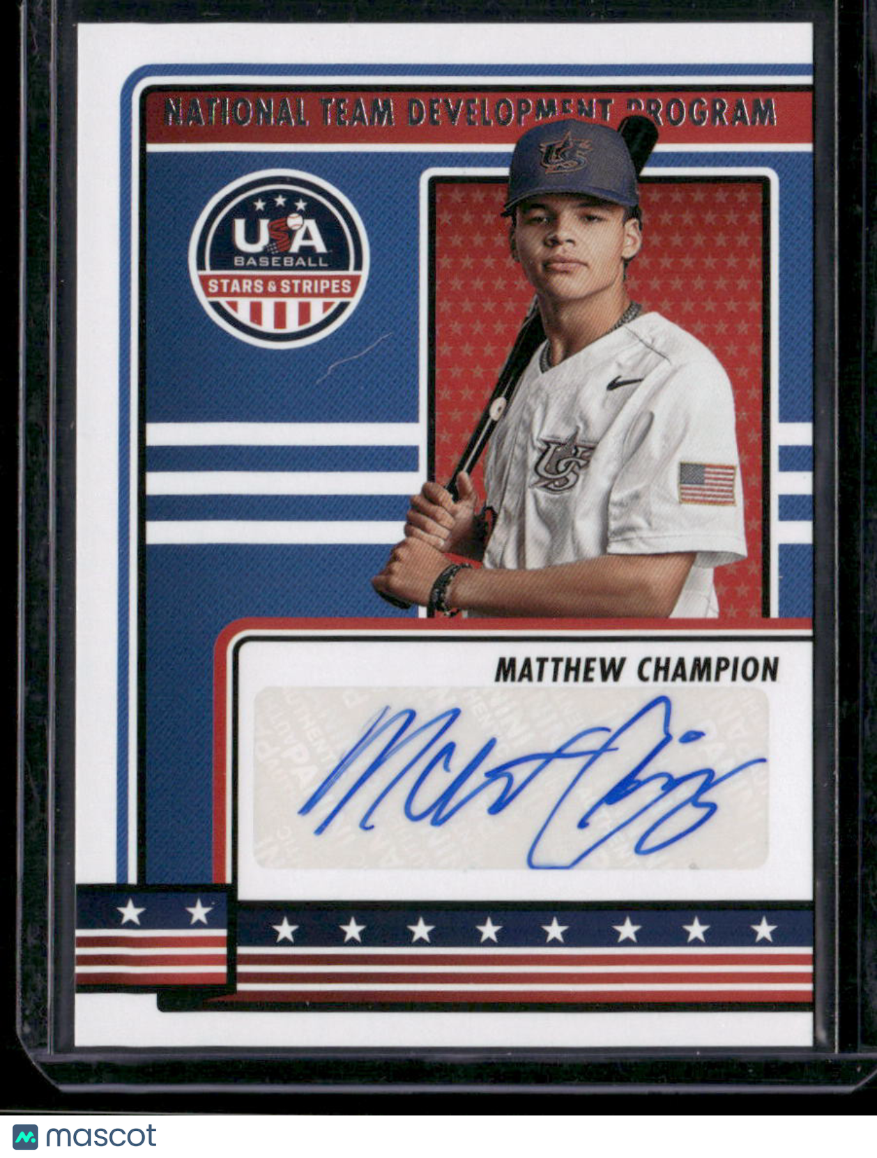 2023 Panini USA Baseball Stars & Stripes Matthew Champion #NTDP-MC Auto