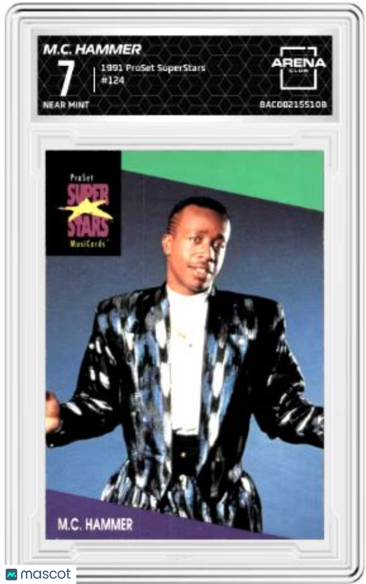 1991 ProSet SuperStars MusiCards M.C. Hammer #124 Arena Club 7