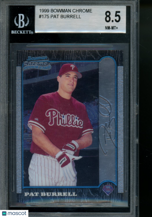 1999 Bowman Chrome Pat Burrell #175 Baseball BGS 8.5