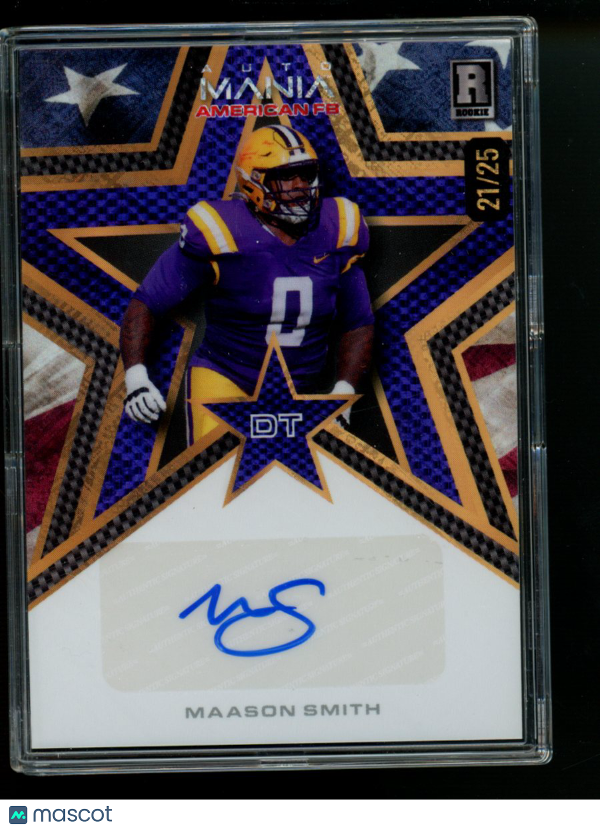 2024 Wild Card Mania American FB Maason Smith #AMAS-MS Autograph 21/25 Football
