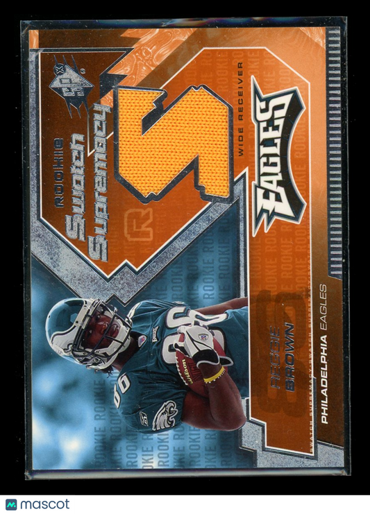 2005 Upper Deck Rookie Swatch Supremacy Reggie Brown #RS-RB Rookie Swatch