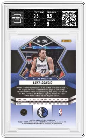 2021-22 Panini Mosaic Luka Dončić #282 Basketball Arena Club 9.5