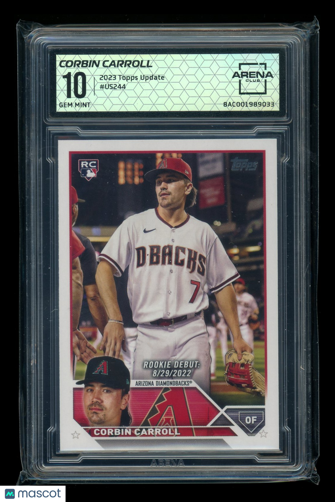 2023 Topps Update Corbin Carroll #US244 RC Baseball Arena Club 10