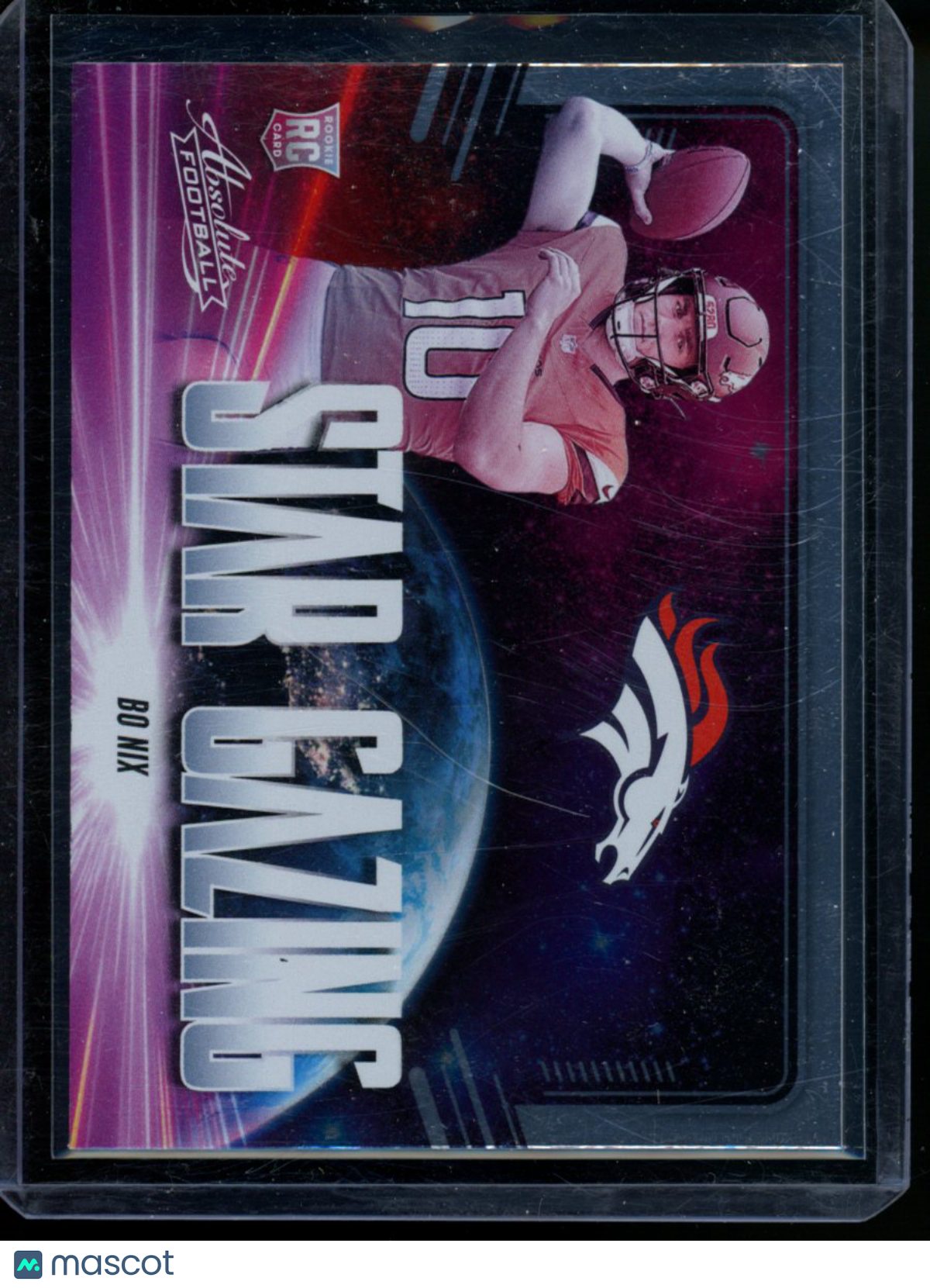 2024 Panini Absolute Football Bo Nix #SG-BNX Star Gazing RC Football
