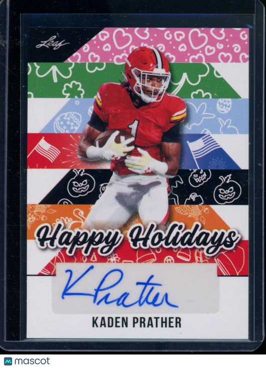 2025 Leaf Happy Holidays Kaden Prather #BA-KP1 Football