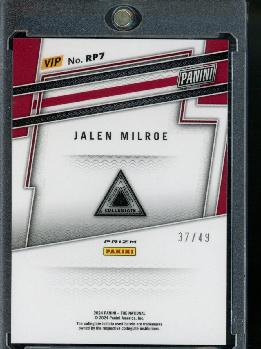 2024 Panini The National Jalen Milroe #RP7 Purple 37/49 Football