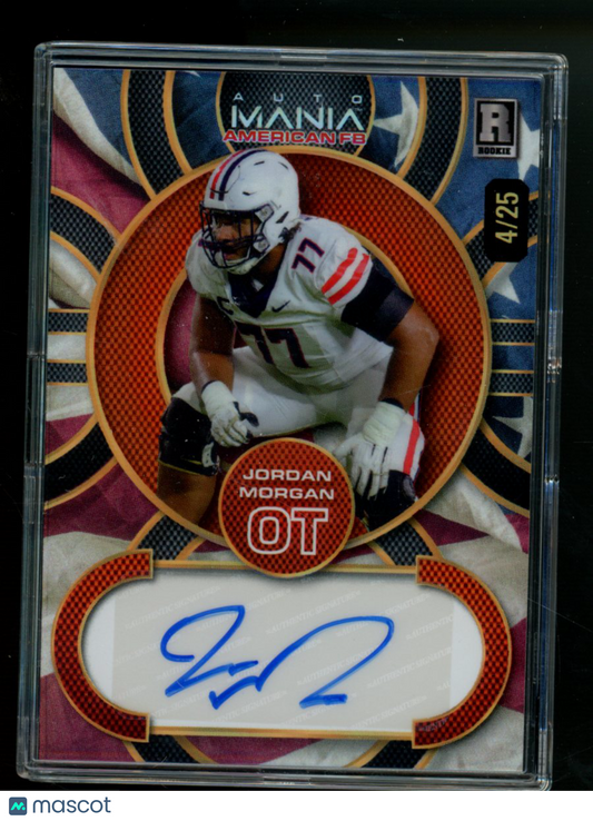 2024 Wild Card Mania Americana Jordan Morgan #AMAC-JM Autograph 4/25 Football