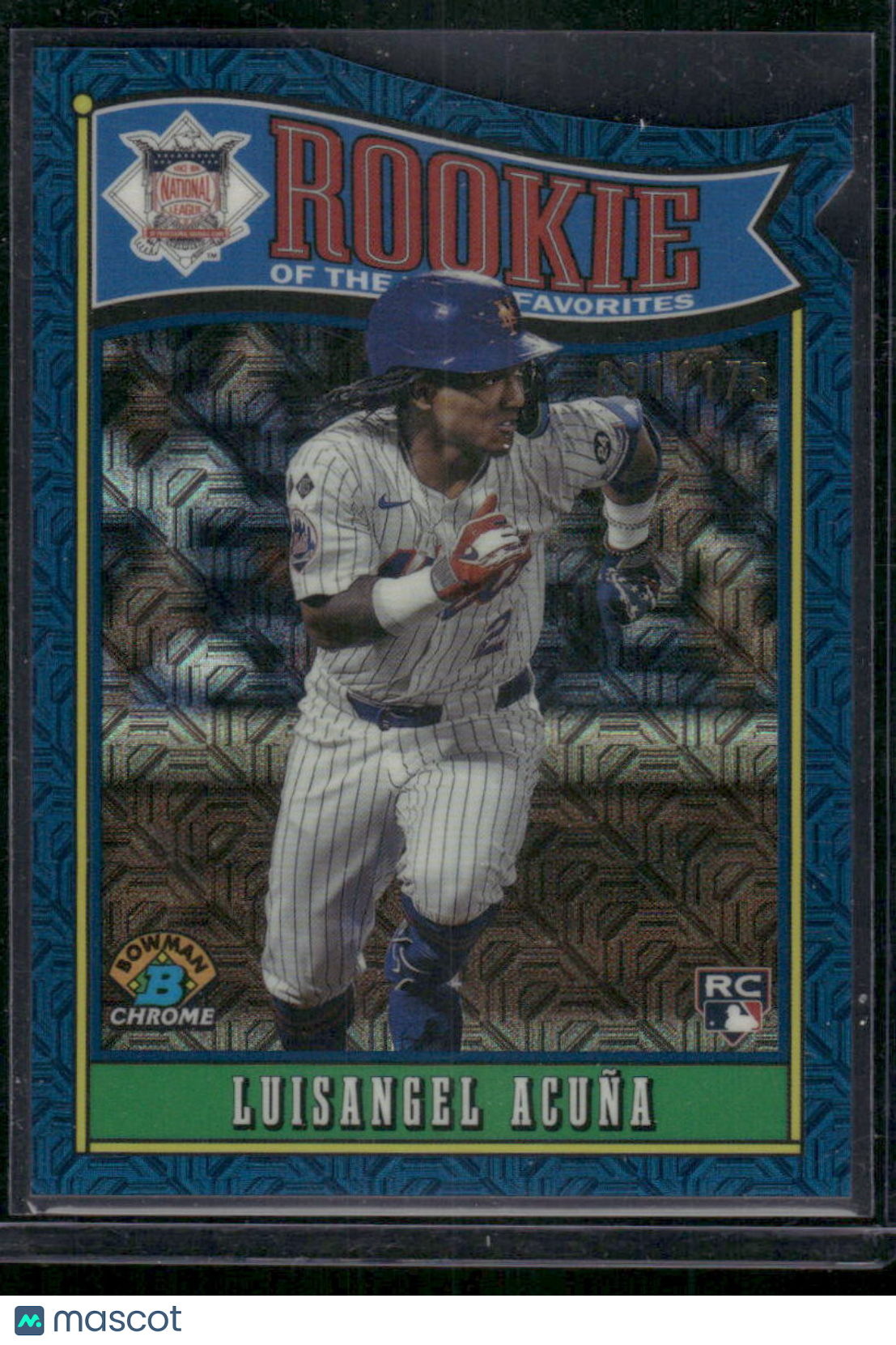 2024 Topps Bowman Chrome Rookie Favorites Luisangel Acuña #ROY-4 091/175 RC