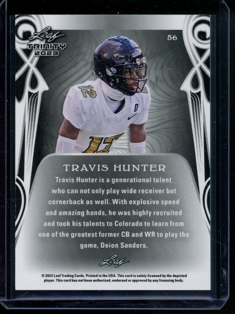 2023 Leaf Trinity Travis Hunter #56 Football