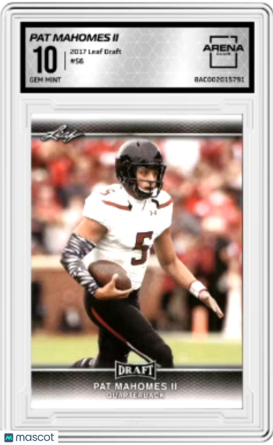 2017 Leaf Draft Pat Mahomes II #56 Football Arena Club 10