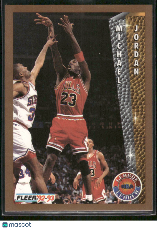 1992-93 Fleer League Leader Michael Jordan #238 Basketball