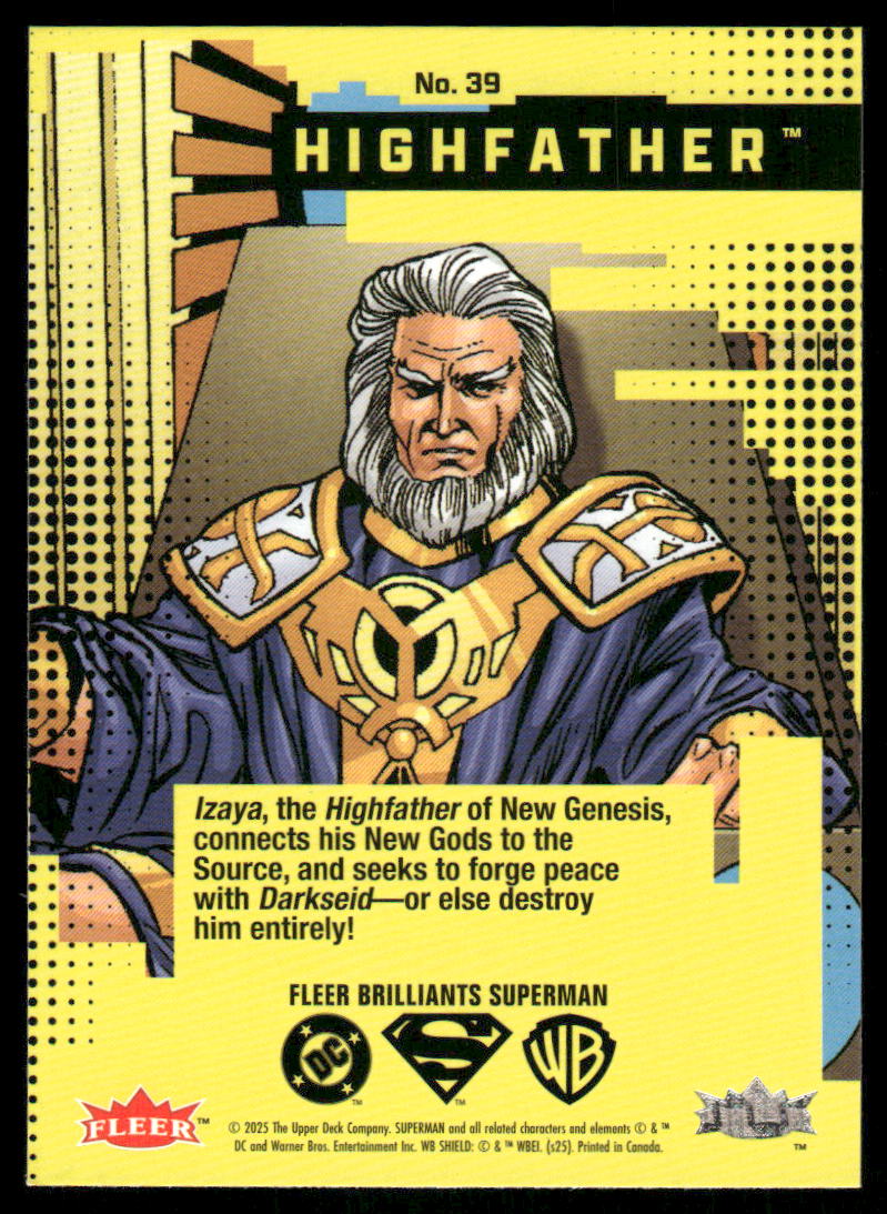 2025 Fleer Brilliants Superman Highfather #39