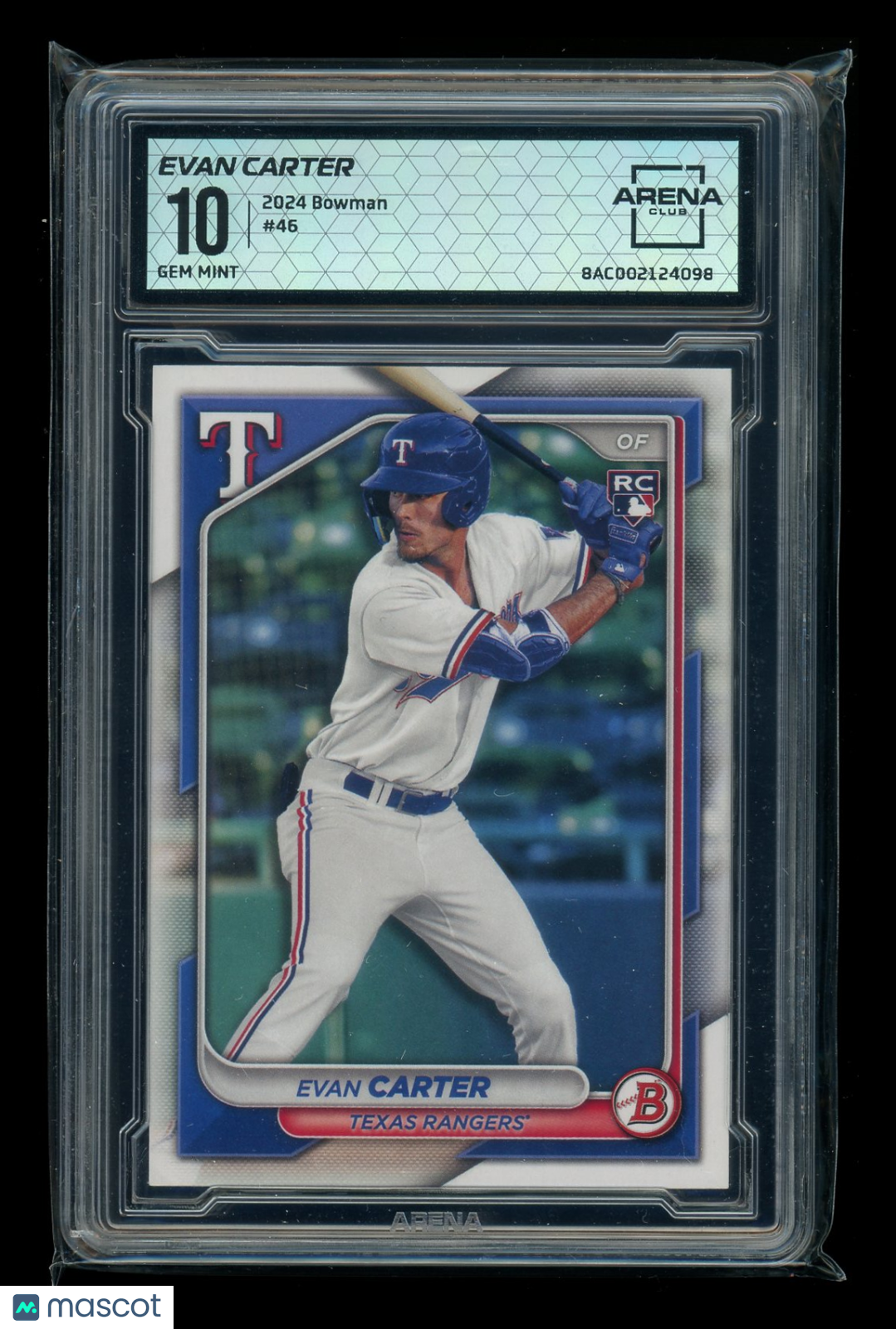 2024 Bowman Evan Carter #46 RC Baseball Arena Club 10