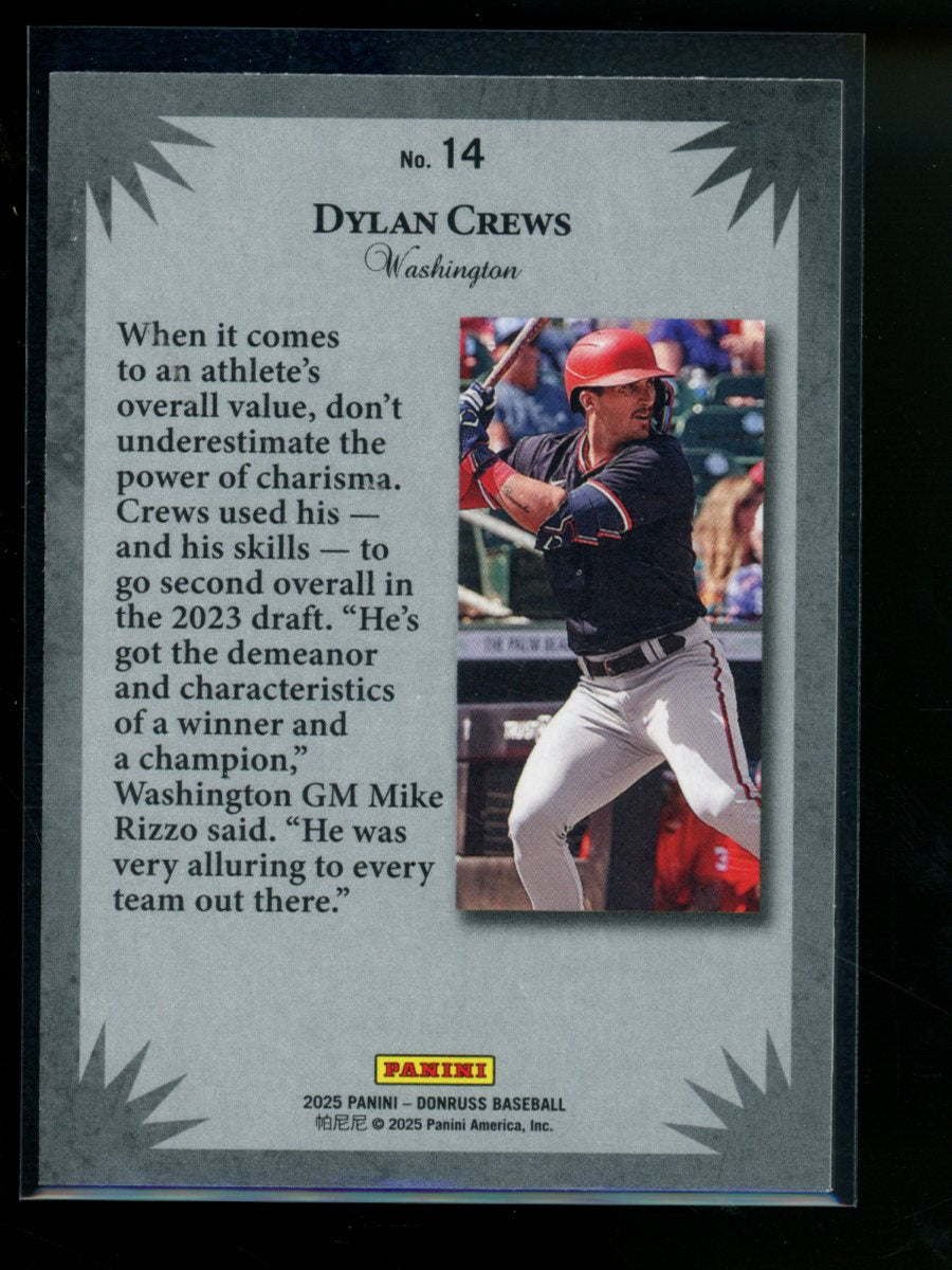 2025 Panini Donruss Elite Series Dylan Crews #14 RC Baseball