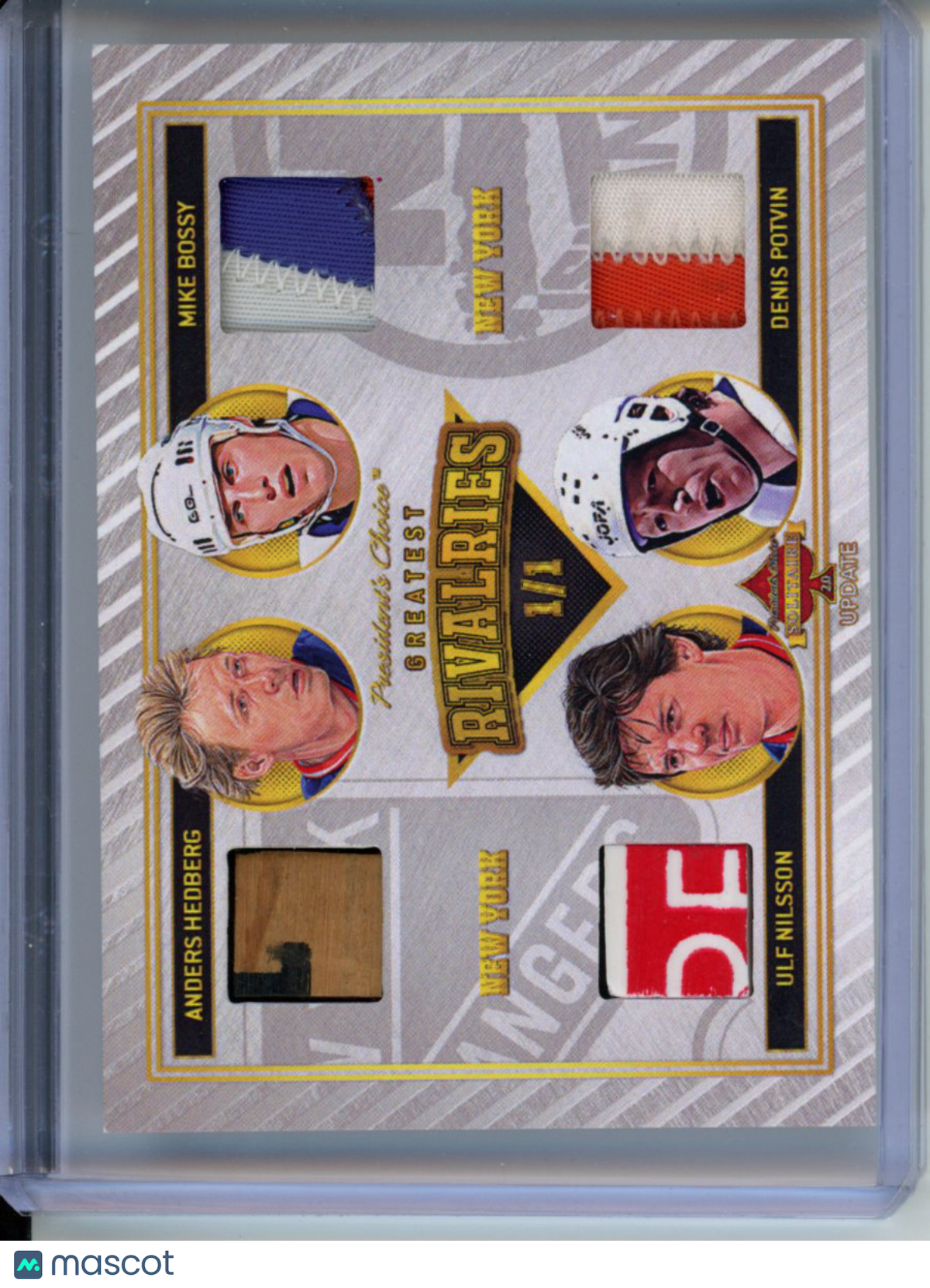 2023 President's Choice Hedburg/Nilsson/Bossy/Potvin Greatest Rivalries 1/1