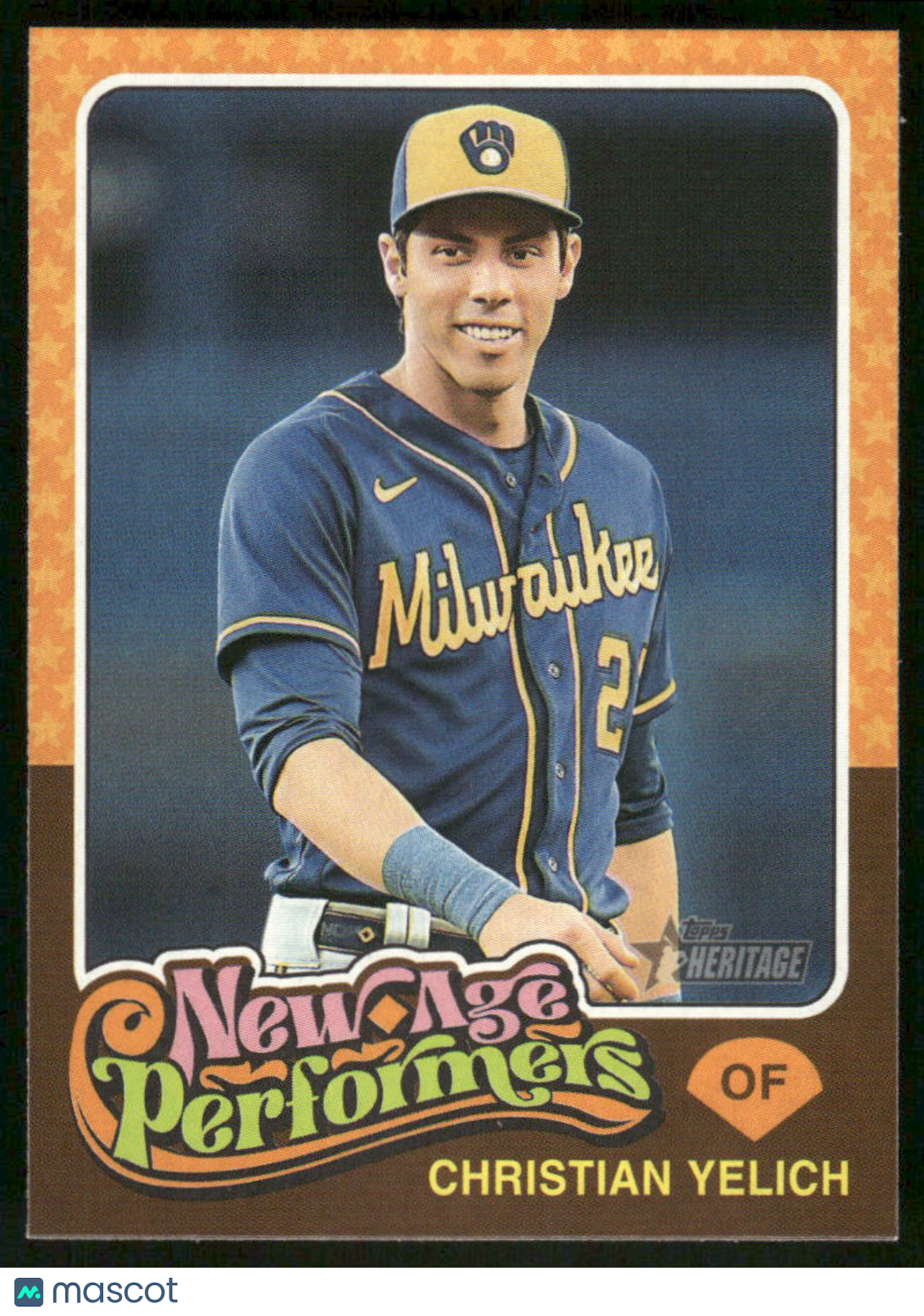 2024 Topps Heritage Christian Yelich #NAP-17 Baseball