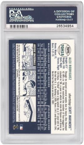 2000 Topps Gallery Heritage Alex Rodriguez #15 Heritage Baseball PSA 10