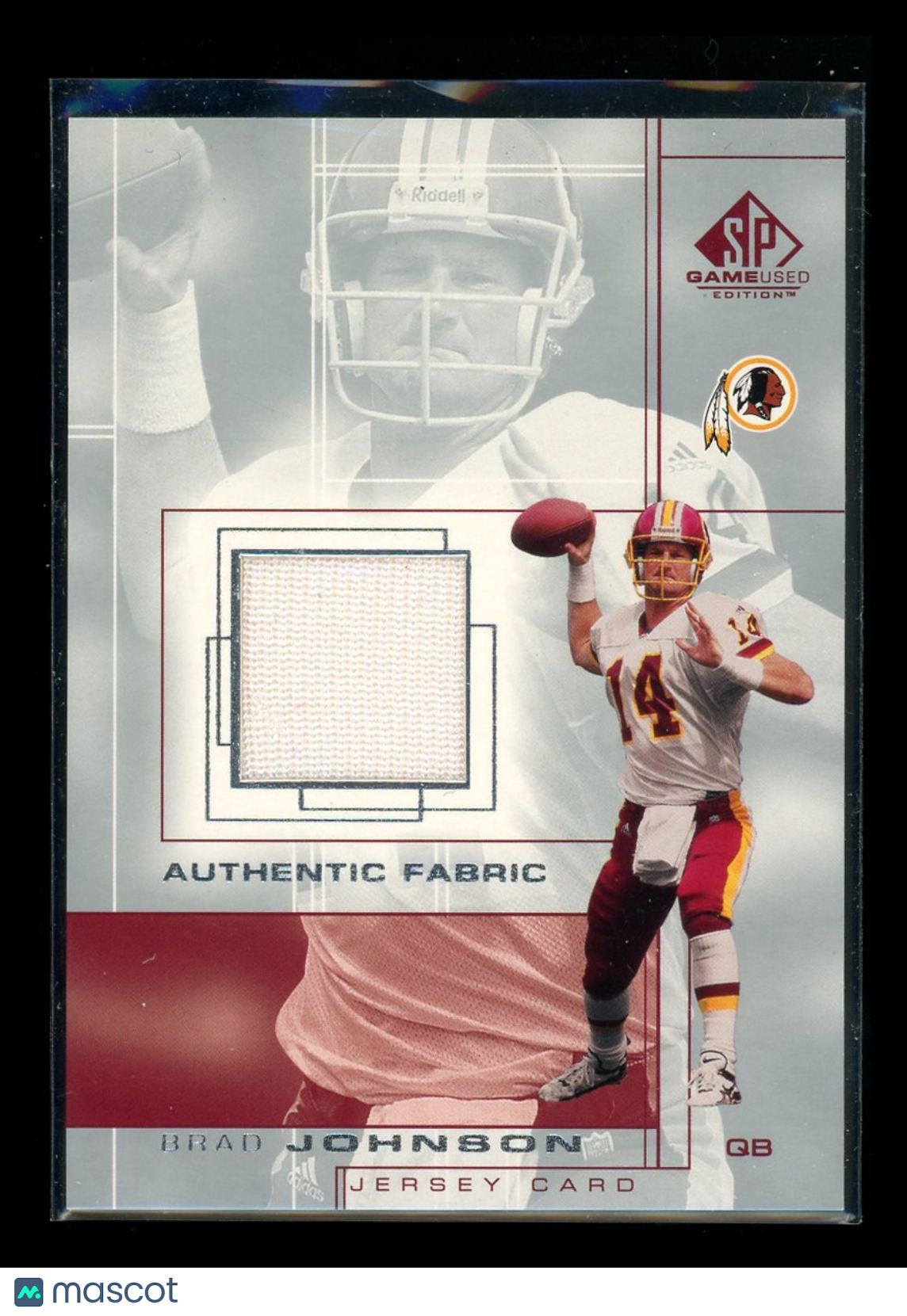 2001 Upper Deck SP Game Used Edition Brad Johnson #BJ Game-Used Jersey