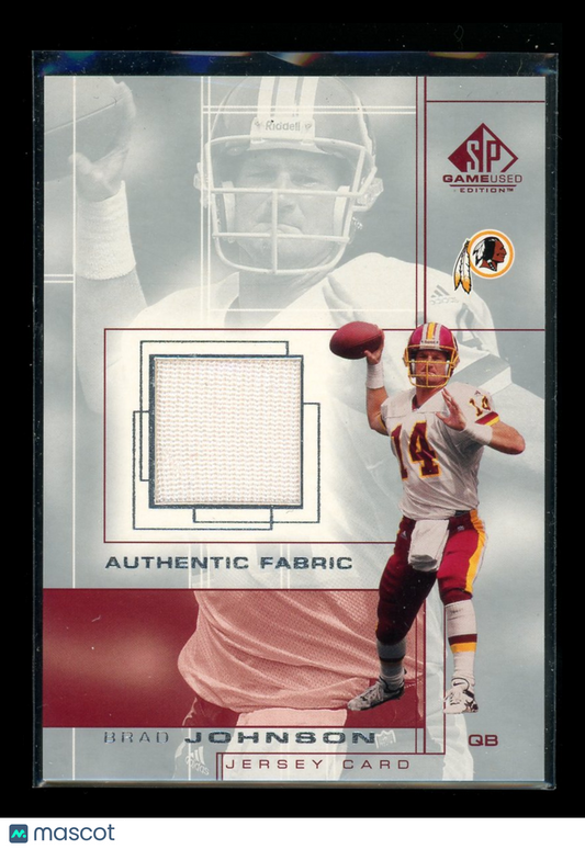 2001 Upper Deck SP Game Used Edition Brad Johnson #BJ Game-Used Jersey