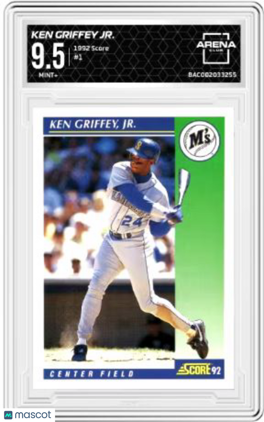 1992 Score Ken Griffey Jr #1 Baseball Arena Club 9.5